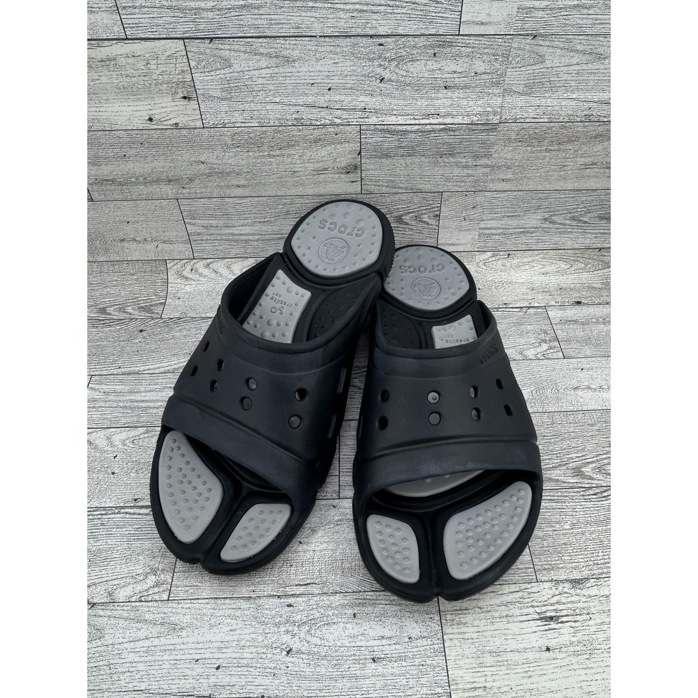 Crocs Slide Sandals Mens Size 7 Womens 9 Croslite Comfort Casual Shoes